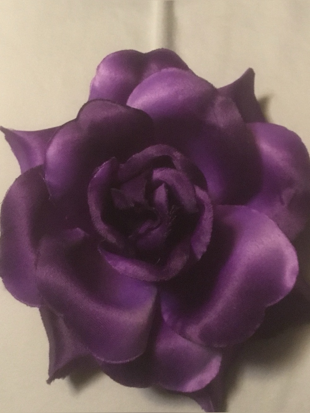Purple Hue Silk Flower Hair Clip Corsages or Bows Set of 3